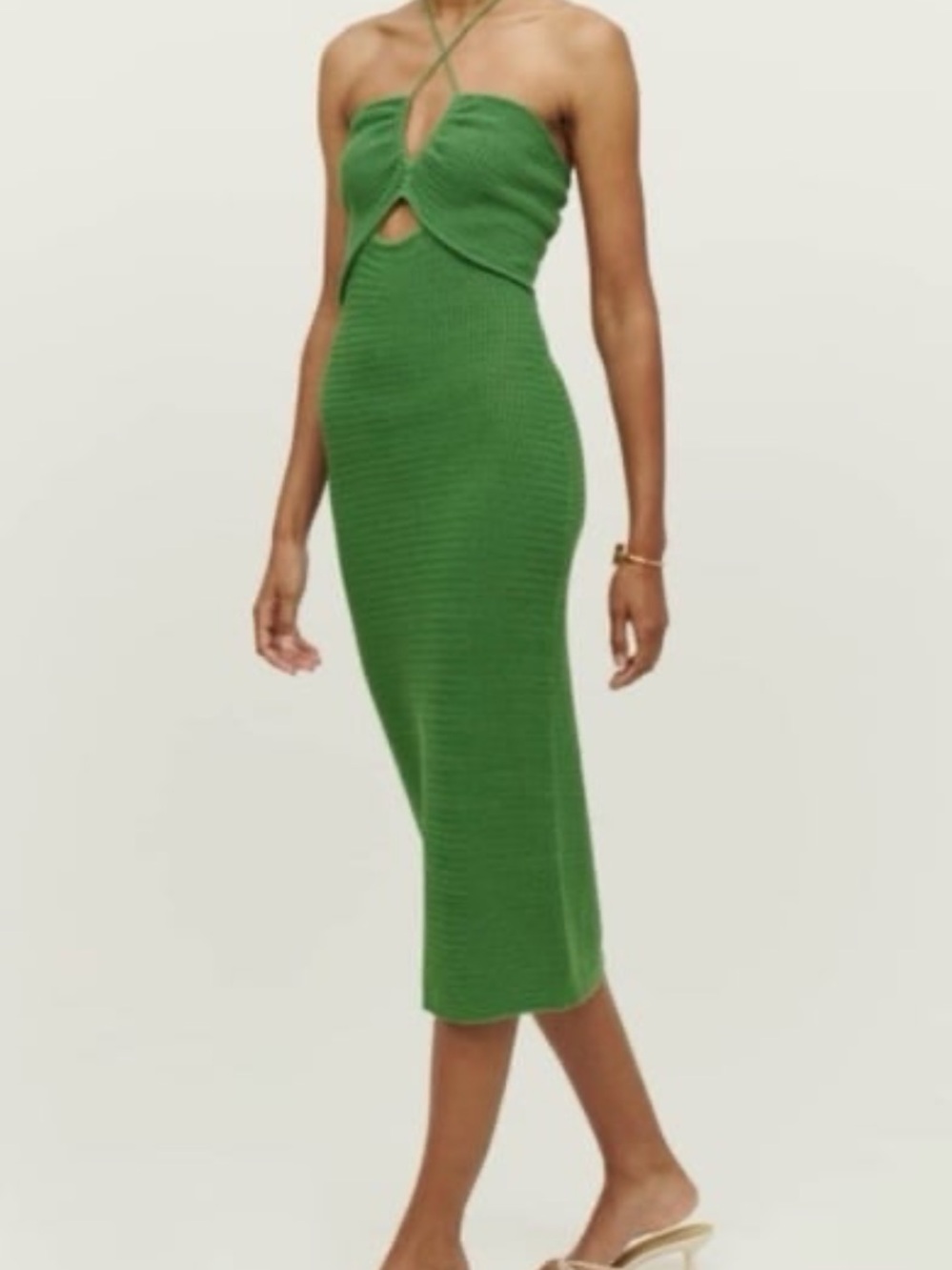 Reformation Venete Open Knit Dress